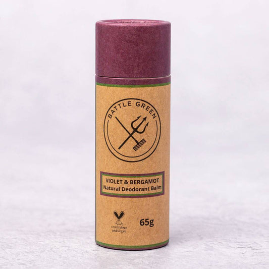 Battle Green Violet & Bergamot Natural Deodorant