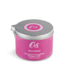 Orli Bella Mama Massage Candle in Aluminium tin. Violet, Raspberry, Vanilla, Plum, Freesia, Jasmine, Amber, and Musk. Handmade in Scotland. White Background.