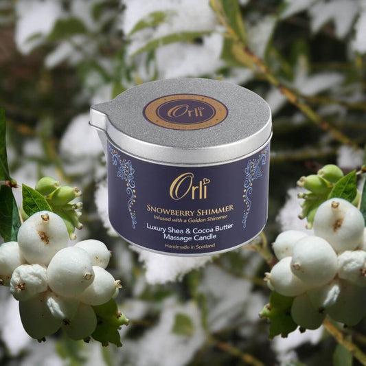 Orli Snowberry Shimmer Massage Candle