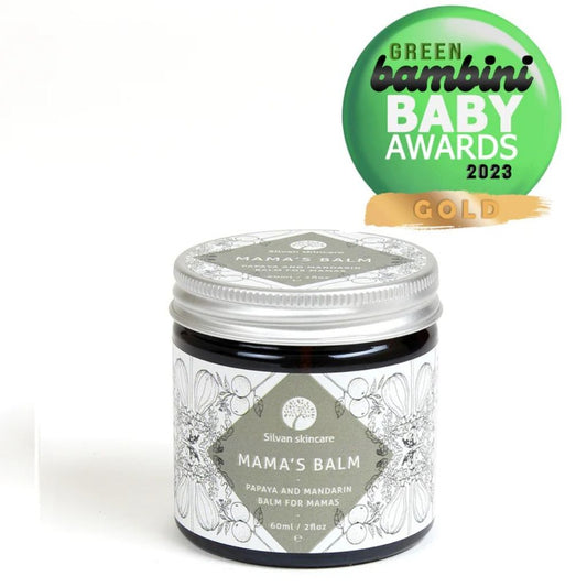 Silvan Skincare Mama's Balm for Mothers and Babies. Multi-award winning skincare. Papaya and Mandarin.