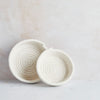 Tabitha Eve - Small Cotton EcoTwist Bowl. on display. great size and handcrafted in wales. amazing gift with other bathroom accessories.