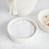 Tabitha Eve - Reusable Bamboo Make Up Pads Rounds - Set of 10. on display with cotton tray. Silky Smooth and zero-waste.
