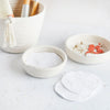 Tabitha Eve - Small Cotton EcoTwist Bowl. on display with make up rounds. perfect way to store your make up pads and jewelry safely and securely.