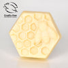 Goats of the Gorge. Goats Milk Soap Bar with Honey and Beeswax. White Background. High in Vitamin E. Leaping Bunny with Cruelty Free International certification registration.