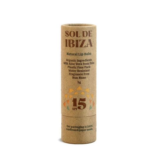 Sol de Ibiza Plastic Free Natural Lip Balm SPF15