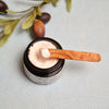 Olive Wood Cosmetic Spatula. used in beauty creams, face creams, to prevent contamination.
