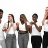 UpCircle - SPF 25 Mineral Sunscreen. group lifestyle image. application of spf 25 mineral sunscreen/ suncream.