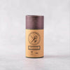 Battle Green Mint & Tea Tree Dry Shampoo Shaker Pot. On display with lid on and on a textured background. perfect gift for days between hair washes.