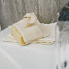 Tabitha Eve - Organic Cotton Soap Saver - on the edge of the bath. perfect for all soap types and for all skin types.