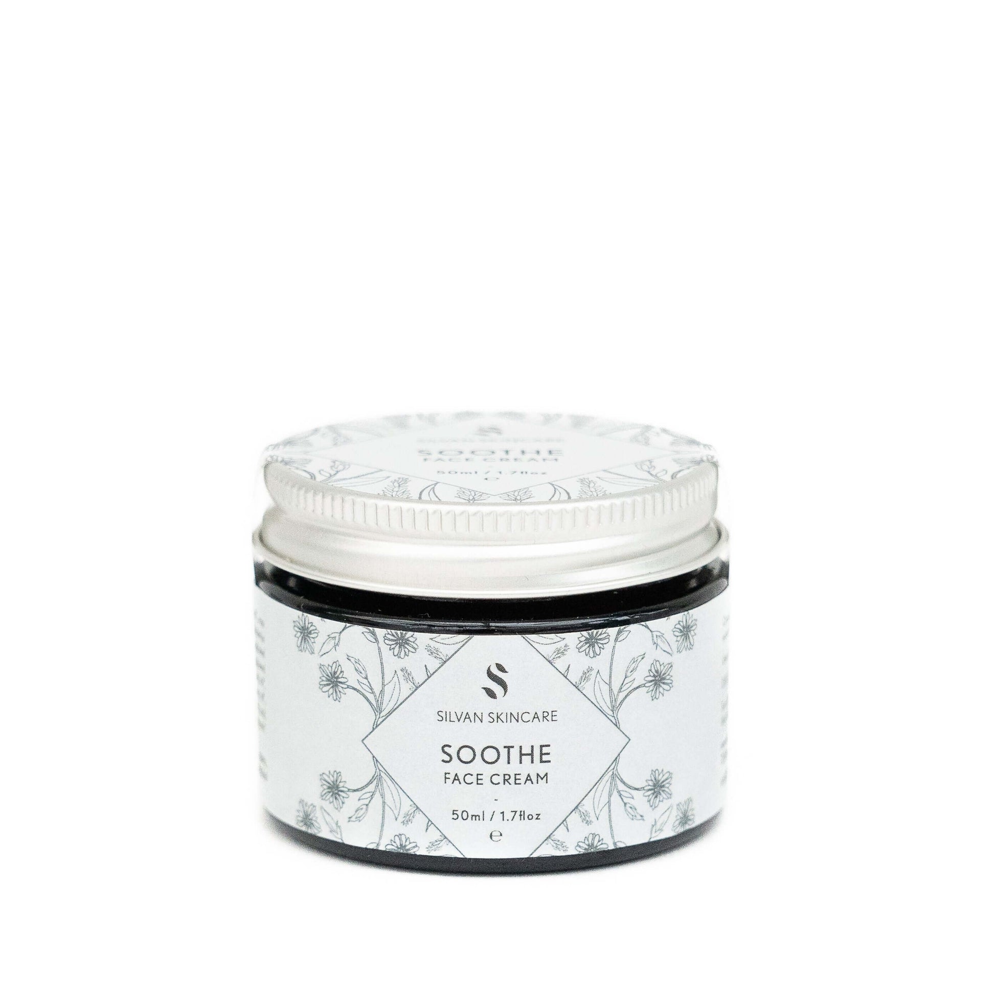 Silvan Skincare. Soothe Face Cream. 50ml. On a white background.