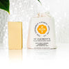 The Edinburgh Natural Skincare Co. St Clement’s Cold Processed Soap. Cotton bag on display. Natural Product. Uniquely Scented