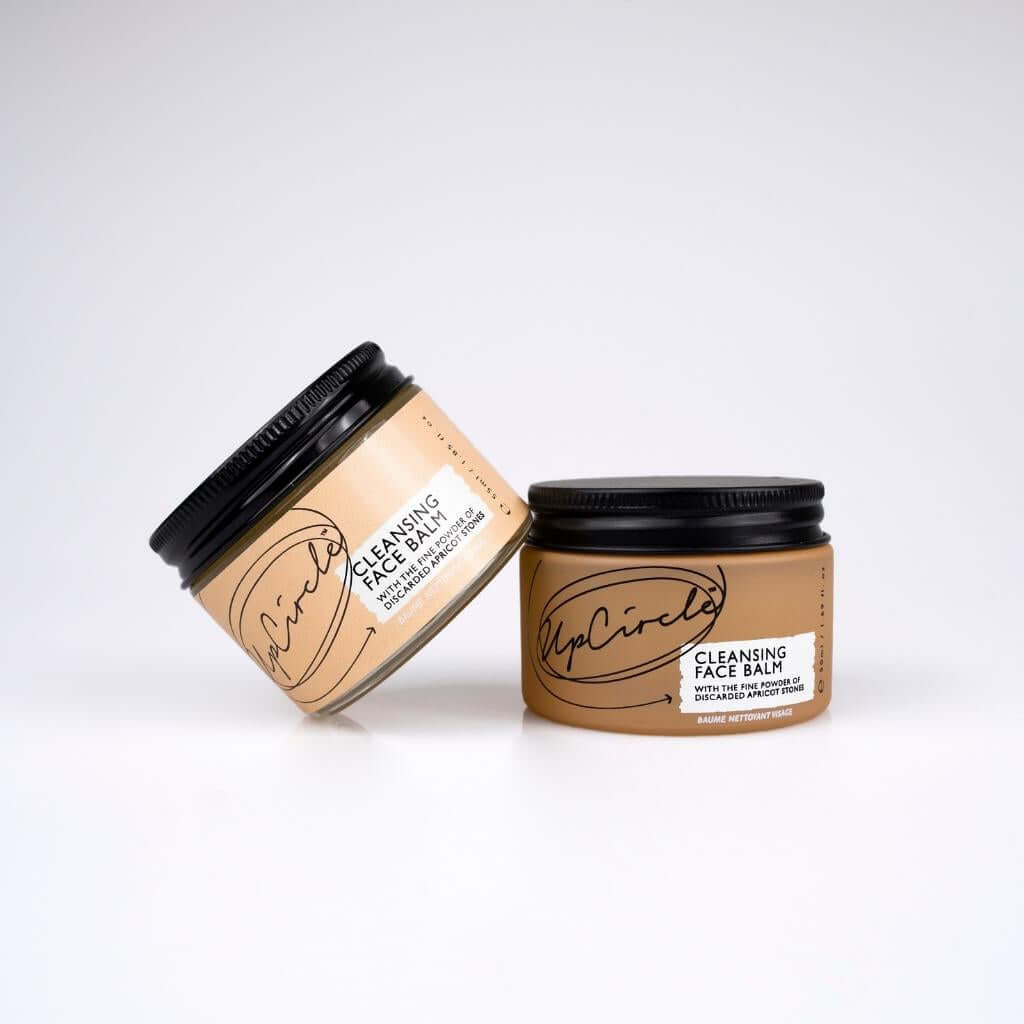 Upcircle Cleansing Face Balm jar in both normal and temporary formats. Temporary format from Upcircle due to logistics issues.