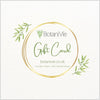 BotaniVie Gift Card. E-Voucher. e-Gift Card with no denomination. Colourful with textured background.