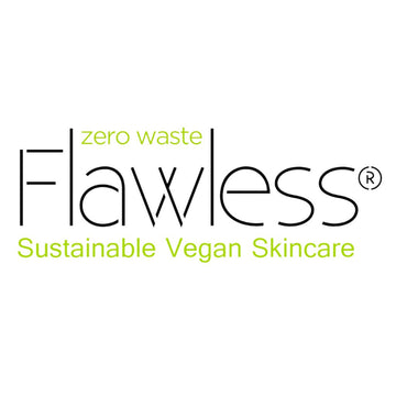 Flawless Sustainable Vegan Skincare Logo with Zero Waste