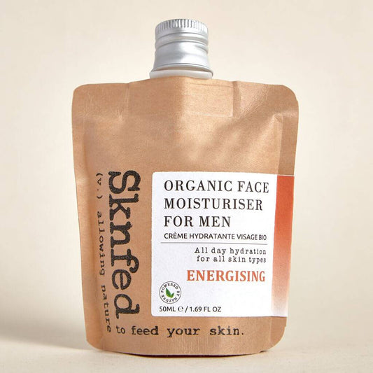 Sknfed Organic Face Moisturiser For Men - Energising