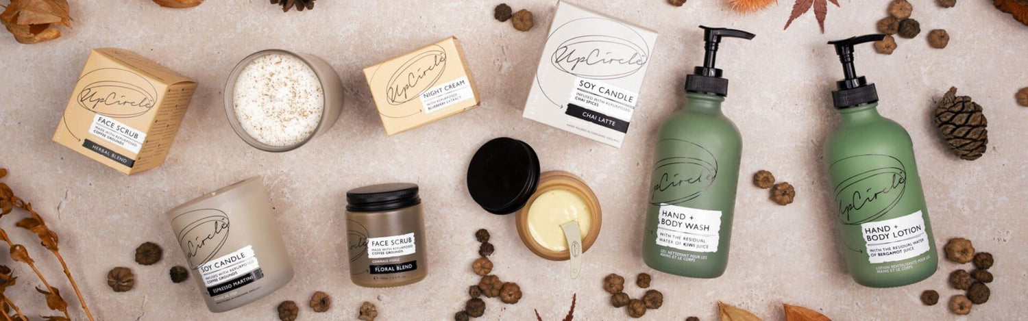 BotaniVie Products. UpCircle Beauty Autumn Range of skincare for vegan and cruelty free choices.