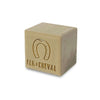 Fer a Cheval Savon de Marseille - Soap of Marseille, traditional olive oil soap cube out of its cardboard shell. The soap has its traditional and distinctive green colour.