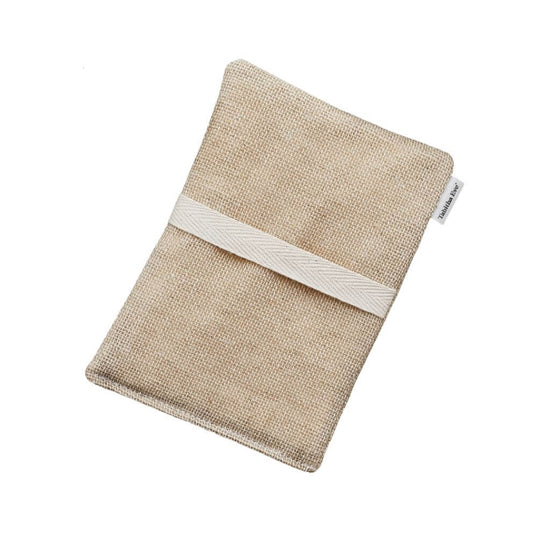 Tabitha Eve - Body Buff None Sponge. on white background. natural cotton colour. biodegradable and compostable.