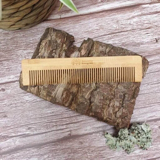 Naturally Evergreen Natural Bamboo Hair Comb