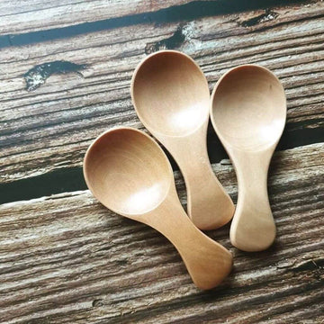 Naturally Evergreen Small Wood Scoop Spoon