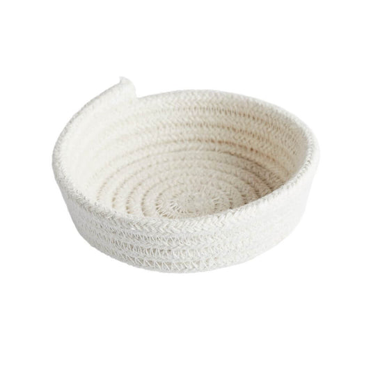 Tabitha Eve - Small Cotton EcoTwist Bowl. white background. made in the uk. handcrafted in wales. vegan and cruelty free.
