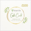 BotaniVie Gift Card. E-Voucher. e-Gift Card with £100, One Hundred pounds, One Hundred £. Colourful with textured background.